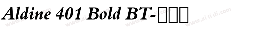 Aldine 401 Bold BT字体转换